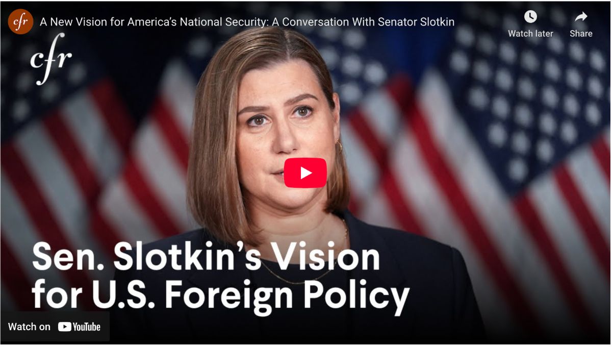 Foreign Policy Speech Video