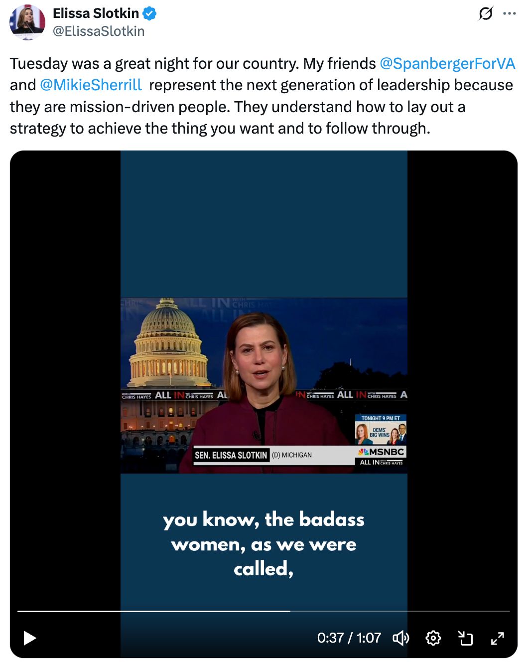 Election Night Chris Hayes and Elissa